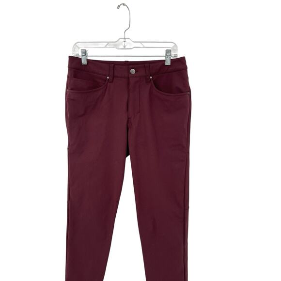 Lululemon ABC Slim Fit Pant Cassis Maroon Size 30 - Picture 2 of 9